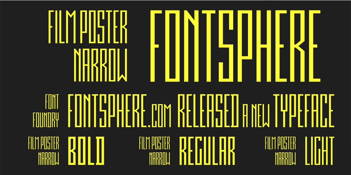 Film Poster Font Fontsphere