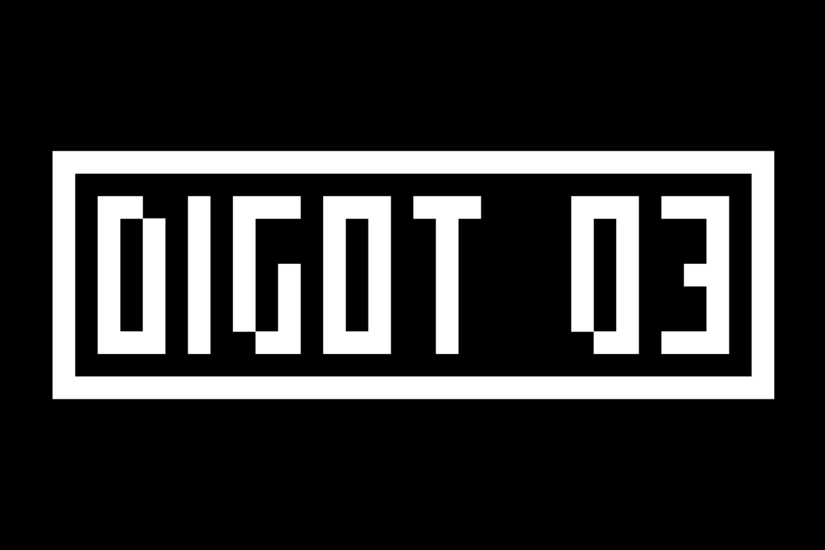 DIGOT-03 Pixel Art Display Font