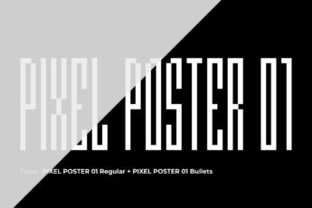 PIXEL Poster 01 - Pixel Font Family