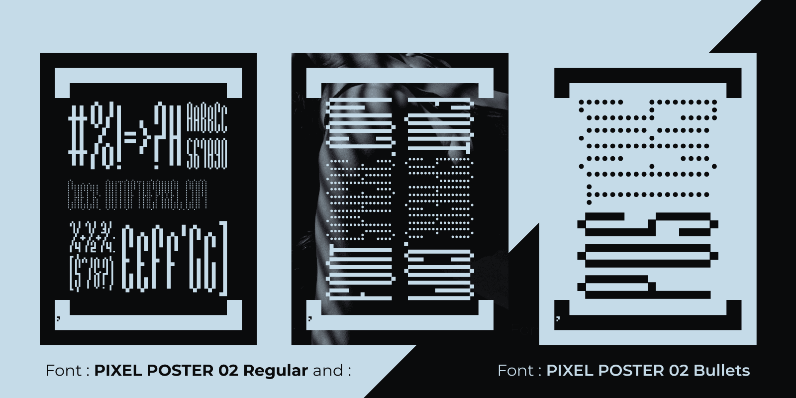 Pixel Poster 01 Family - Minimalist Pixelated Typeface